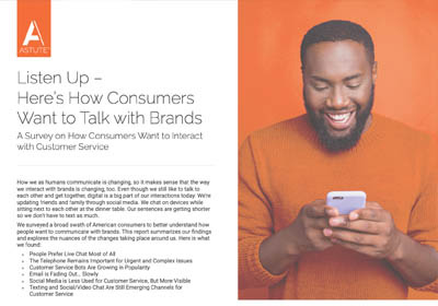 image of the report on how consumers want to talk to brands