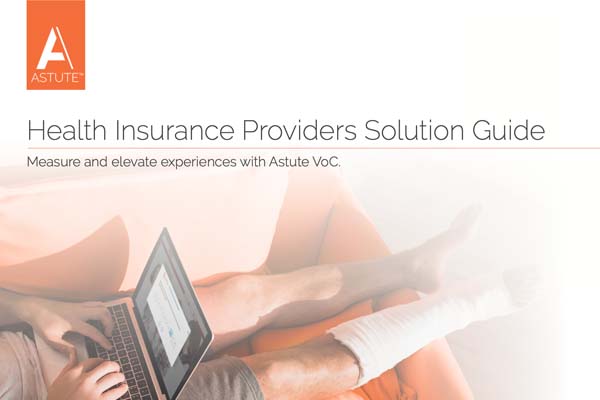 Cover Astute VoC solution guide for Health Insurance Providers